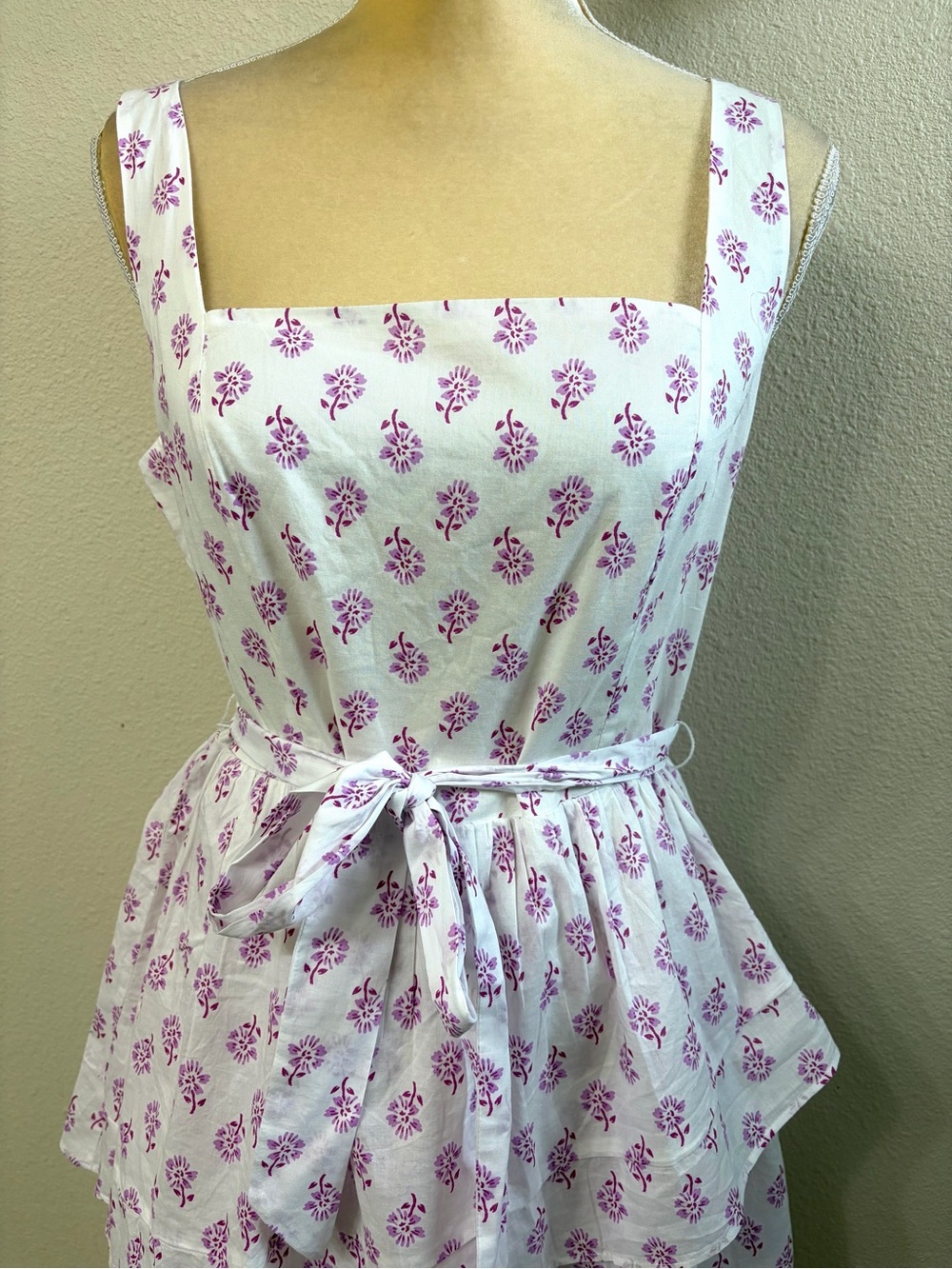 J. Crew Factory Sleeveless Tiered Midi Dress 8 - Picture 4 of 11